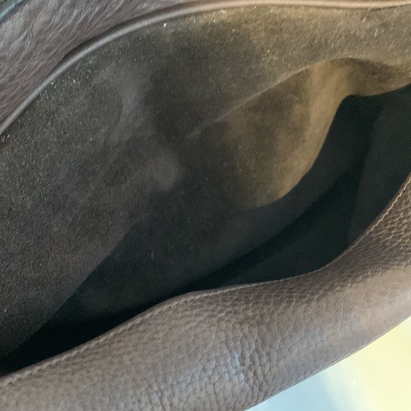 VGUC Mulberry Mabel Chocolate Brown Soft Napa Leather and Suede Shoulder Handbag - Picture 15 of 16